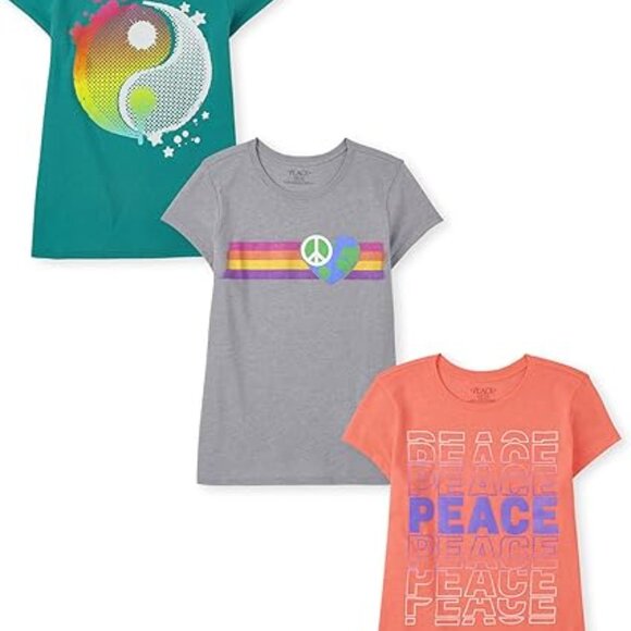 Children's Place, 3 Pack, NWT, Small, Short Sleeve Graphic T-shirts - Picture 1 of 5